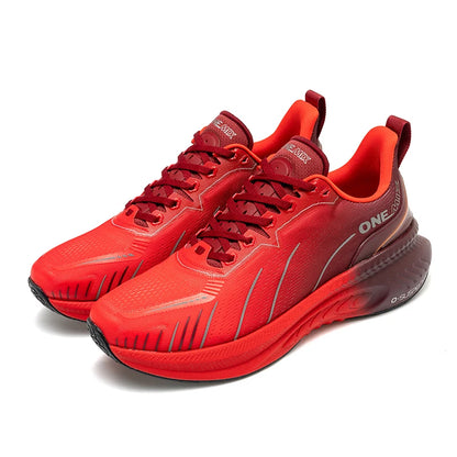 ONEMIX New Cushioning Running Shoes For Men Suitable for Heavy Runners Lace-Up Sports Women Non-slip Outdoor Athletic Male Sneakers