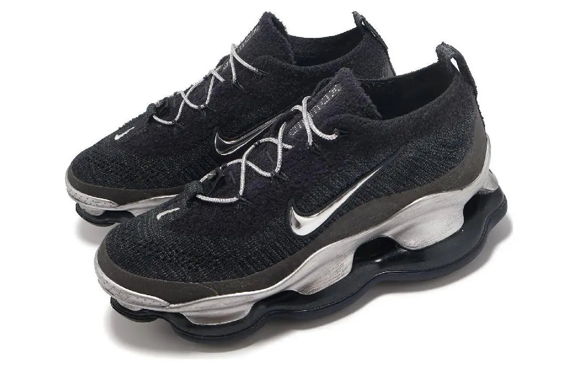 Nike Air Max Scorpion Women's Retro Comfortable Minimalist Shock Absorbing Breathable Running Shoes Black Silver - HJ3487-001