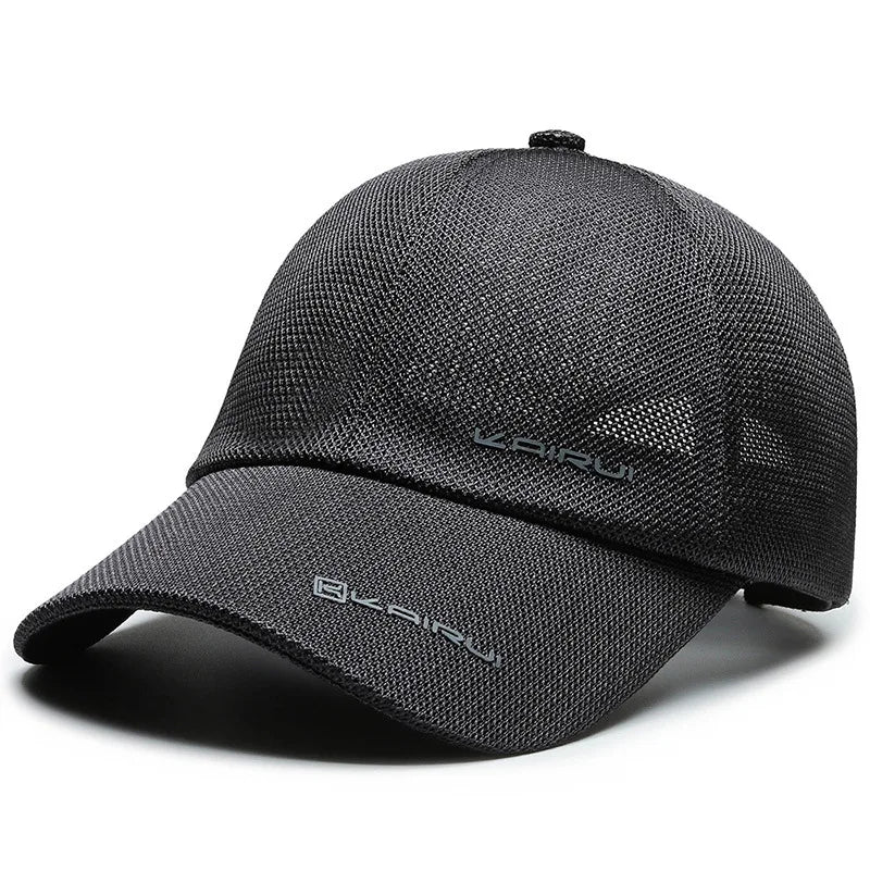 KAIRUI Atmungsaktive Vollmesh-Kappe – Trendige Baseballkappe für Herren, Hip-Hop-Kappe, Outdoor-Freizeit-Sport-Sonnenkappe für Damen, dekorative Kappe