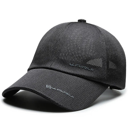KAIRUI Atmungsaktive Vollmesh-Kappe – Trendige Baseballkappe für Herren, Hip-Hop-Kappe, Outdoor-Freizeit-Sport-Sonnenkappe für Damen, dekorative Kappe