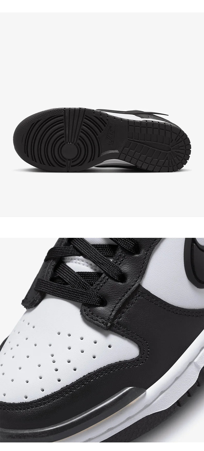 Sapatilhas casuais minimalistas Nike oficiais e autênticas para mulher, respiráveis, com atacadores e sola grossa DZ2794-001