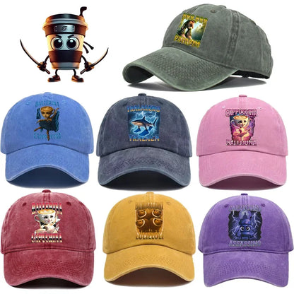 Italienisch Brainrot Damen Herren Mützen Kinder-Baseballmütze Accessoires Mütze Jungen Mädchen Mützen Verstellbar Herren Trucker-Mütze Sonnenhut Kinder Geschenk