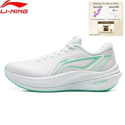 Li-Ning Women's YUEYING 5 Optimized Cushion Running Shoes with Wide Toe Box TEMPO BOUNCE Reflective LiNing Sneakers ARHW004