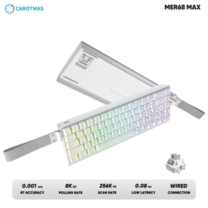 IROK Carotmas Mercury68 Mercury 68 Mercury68 Pro Mercury68 Max RT 0.001mm 8K Tastiera meccanica magnetica gaming cablata per gamer