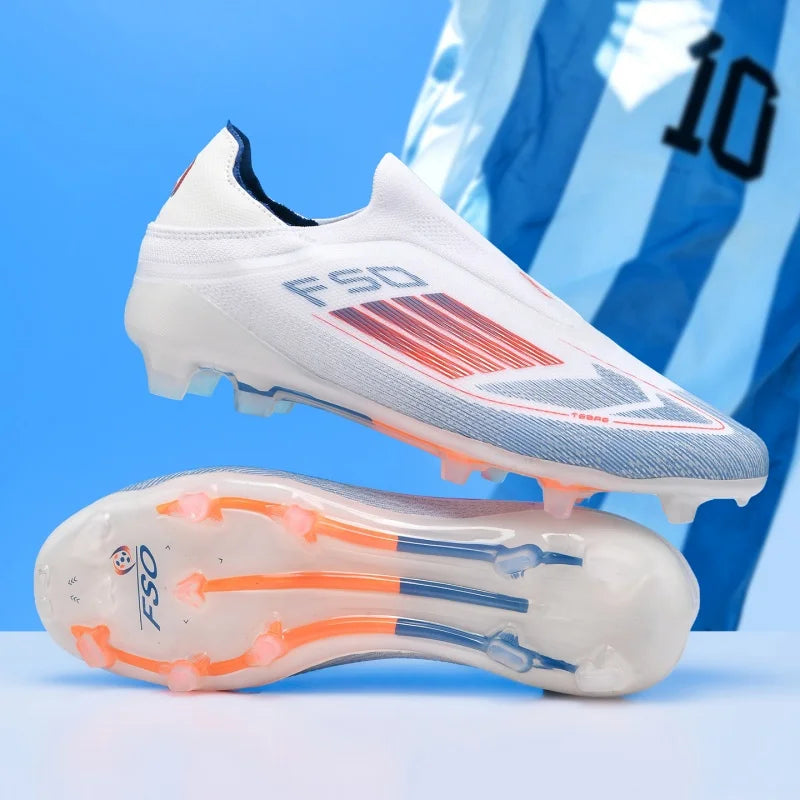 Chaussures de football pour hommes, crampons pour terrain synthétique, antidérapantes, résistantes à l'usure, respirantes, légères, pour entraînement sur gazon artificiel en extérieur.