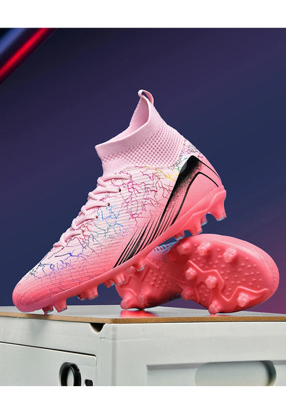 Nouvelles chaussures de football professionnelles pour hommes, chaussures de football antidérapantes, unisexes, respirantes, chaussures de futsal, nouvelles chaussures à crampons, livraison directe, ultralégères