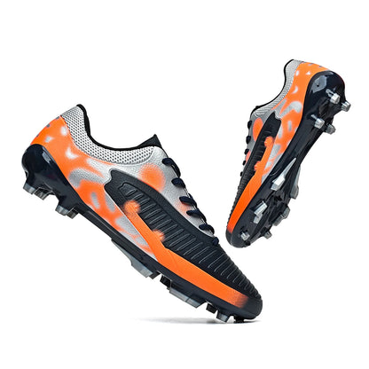 Chaussures de football AG FG pour hommes adultes, légères, en PU, avec crampons en caoutchouc à haute adhérence, pour les entraînements et les matchs de football en extérieur.