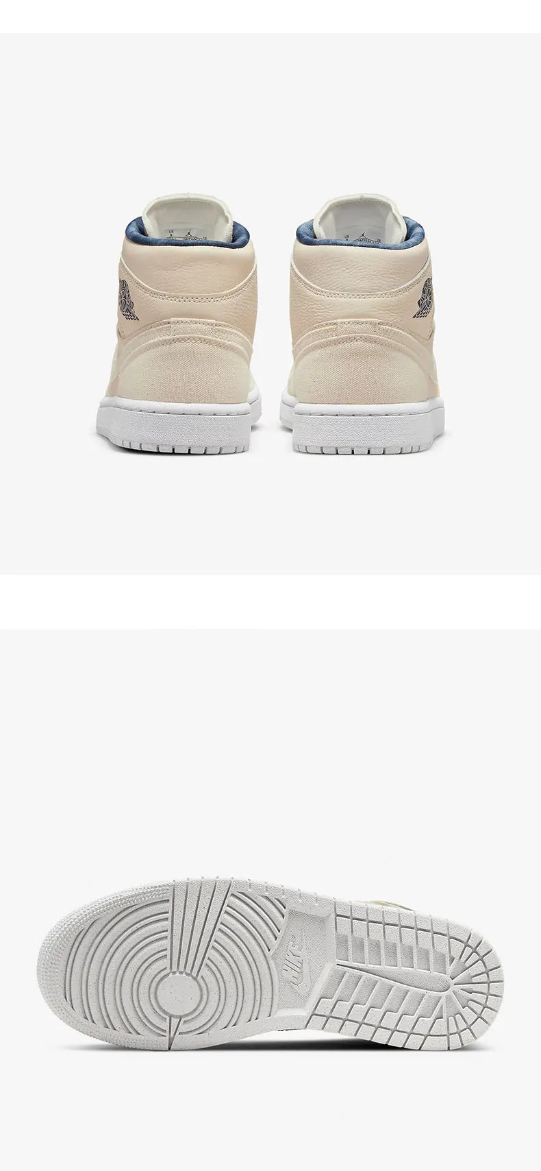 Nike Official Genuine Air Jordan 1 Women's Casual Durable High-top Sneakers DM9126-104