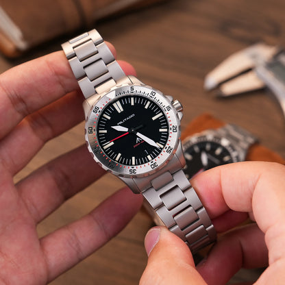 Militado ML16 Watch VH31 Sweep /515 Quartz Movement Sapphire Crystal BGW9 Luminous 200m Water Resistance 38mm Men's Vintage Watch