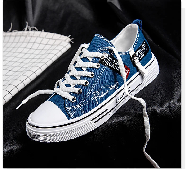2025 été hommes toile baskets basses décontracté respirant chaussures pour adolescent à la mode léger jeunesse Streetwear confort chaussures