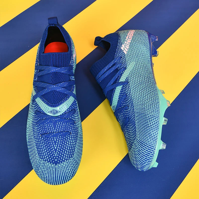 Botas de fútbol de césped profesionales para hombre, botines de fútbol con malla transpirable, zapatillas de fútbol juveniles antideslizantes, sneakers masculinas Society Chuteira