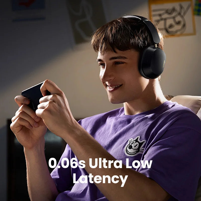 UGREEN Max5c Wireless Bluetooth Headphones ANC 43dB – Hi-Res LDAC Noise Cancelling Headphones with Spatial Audio & 75H Battery Life
