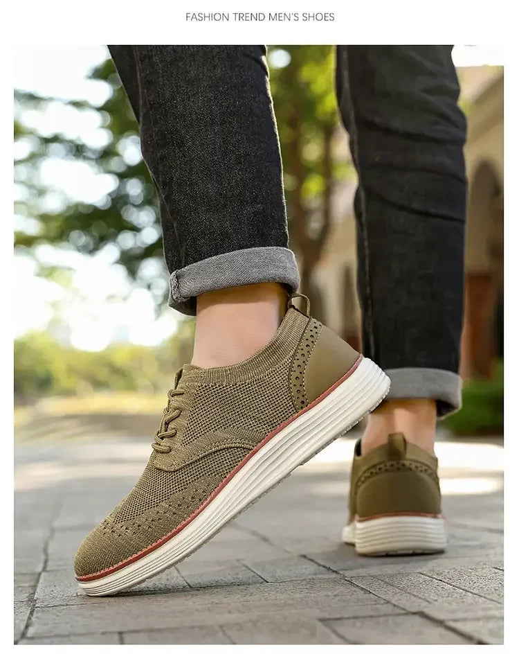 Mocasines deportivos de malla para hombre, calzado antideslizante de corte bajo, zapatos casuales deportivos, superventas, zapatos de diseño 2025