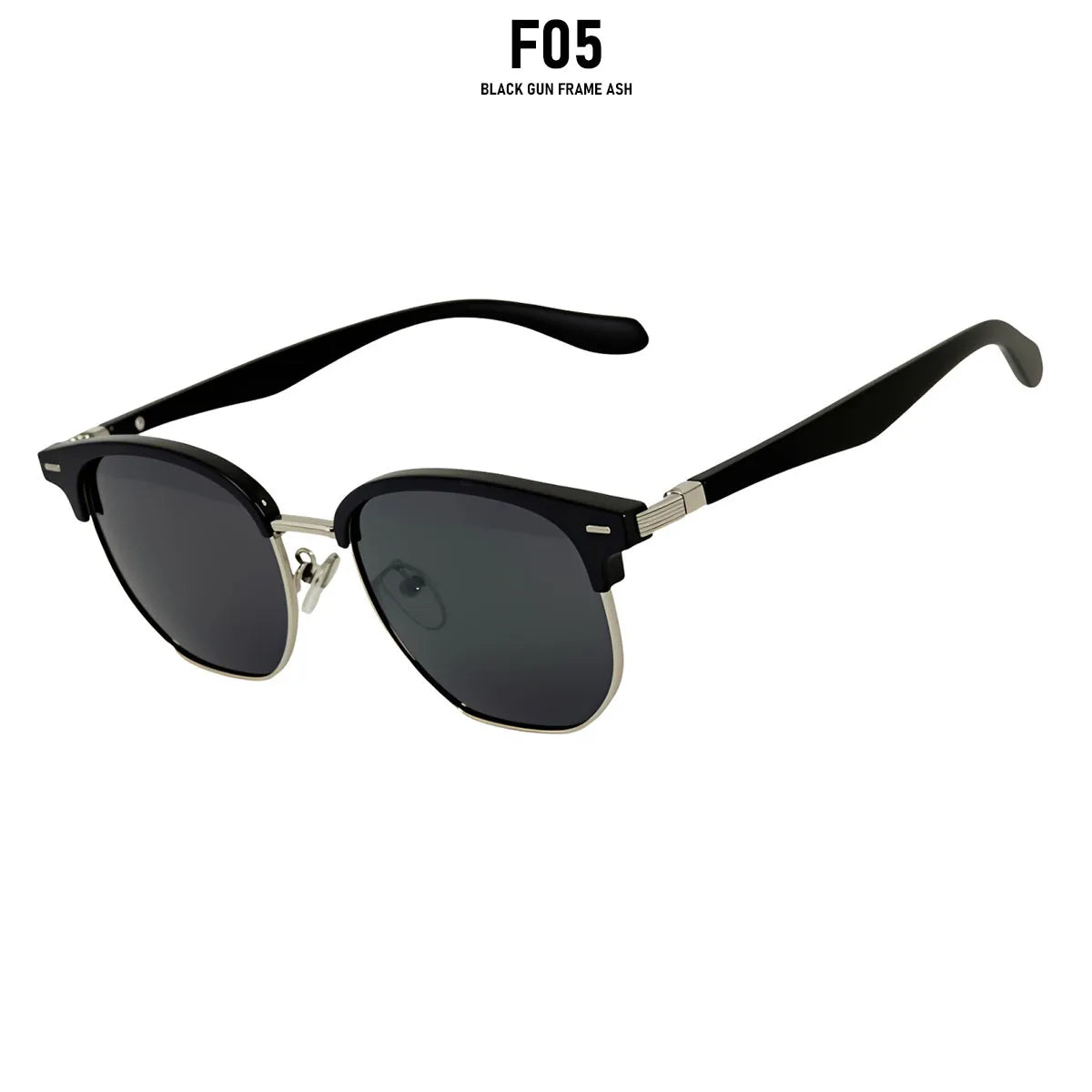 Polarized Sunglass Men Lenses Semi Rimless Vintage Retro Sunglasses Women Trendy Vacation Fashion Glasses Gafas De Sol Hombre