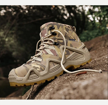 Anti Slip and Wear-resistant Hiking Shoes Comfortable Desert Work Boots Autumn Winter Platform and Ankle Boots, Men's Snow Boots