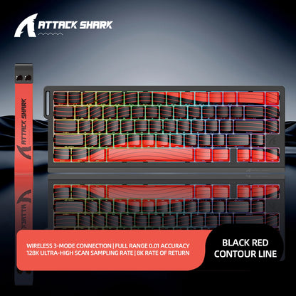 Magnetic Switch Keyboard ATTACK SHARK X68HE X68PRO HE and FREEWOLF F68 Wired F68Pro Wireless for Pro Gaming 0.01mm Rapid Trigger