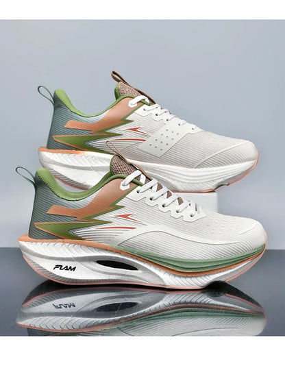 Men's Sports Running Shoes Marathon Air Cushion Breathable Lightweight Comfortable Women's Outdoor Athletic Sneakers Jogging Tennis
