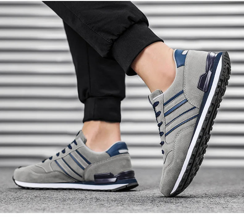 Artificial Leather Men Causal Shoes Male Spring Men Casual Light Shoes Sneakers Lac-up Flats Breathable Outdoors Sapato