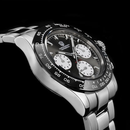 Watchdives WD16500 V2 Men's Watch VK63 Quartz Movement Chronograph Wristwatch Stainless Steel Sapphire Crystal Luminous Watches