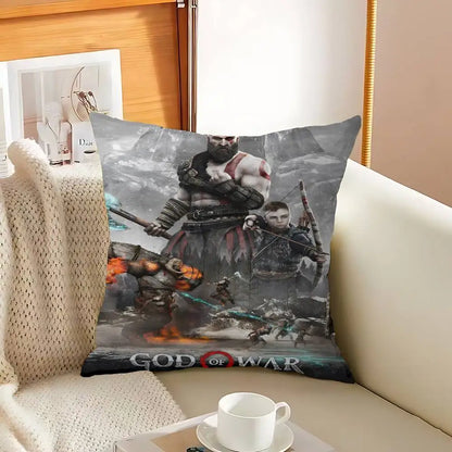 God of War Ragnarok 2022 Cushion Cover Polyester Sofa Cushions Decorative Throw Pillows Home Decoration Pillowcover