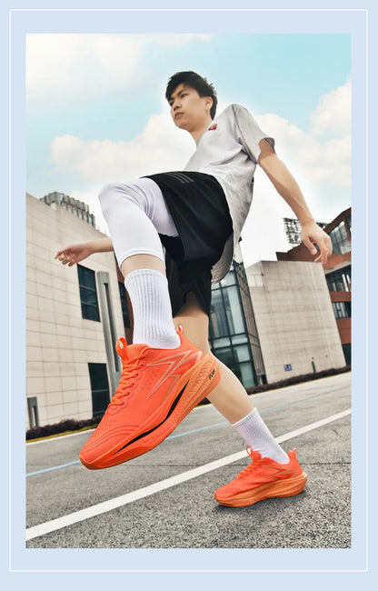 Ténis de corrida com placa de carbono para maratona, para homem e mulher, desportivos, respiráveis, leves, confortáveis e antiderrapantes