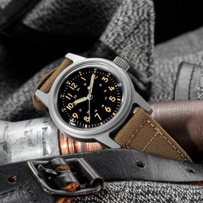 THORN Retro Military Watch 36mm Watch Made of NH35A Movement SHY-043 Sport Watch Unisex Men's and Women's Luxury