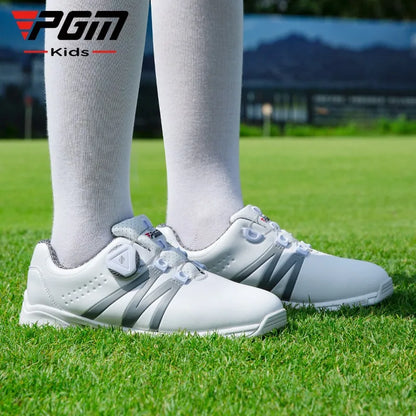 PGM Boys Girls Golf Shoes Lightweight Soft and Breathable Waterproof Anti-Slip Universal Outdoor Sports Shoes XZ127