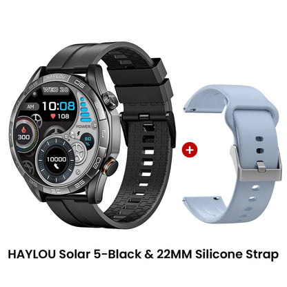 HAYLOU Solar 5 Smart Watch 1.58'' AMOLED Display Smart Watch Voice Calling 24H Health Monitoring 100+ Sport Modes Smartwatch