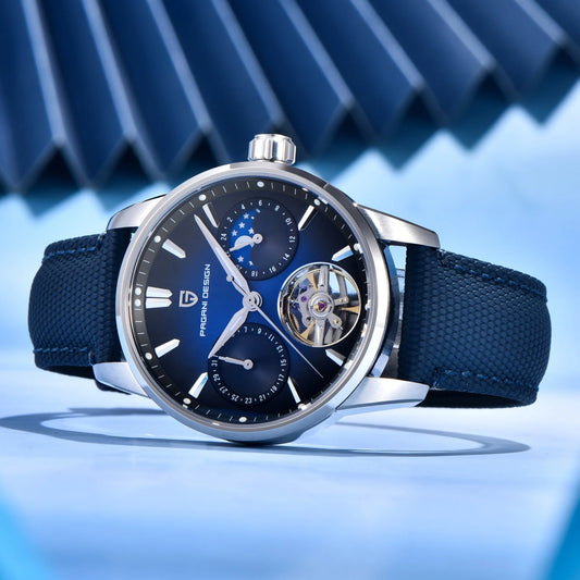 PAGANI DESIGN 2026 Men Mechanical Watch E3255Y 41mm Sapphire Crystal Stainless Steel Calendar Waterproof Reloj Hombre