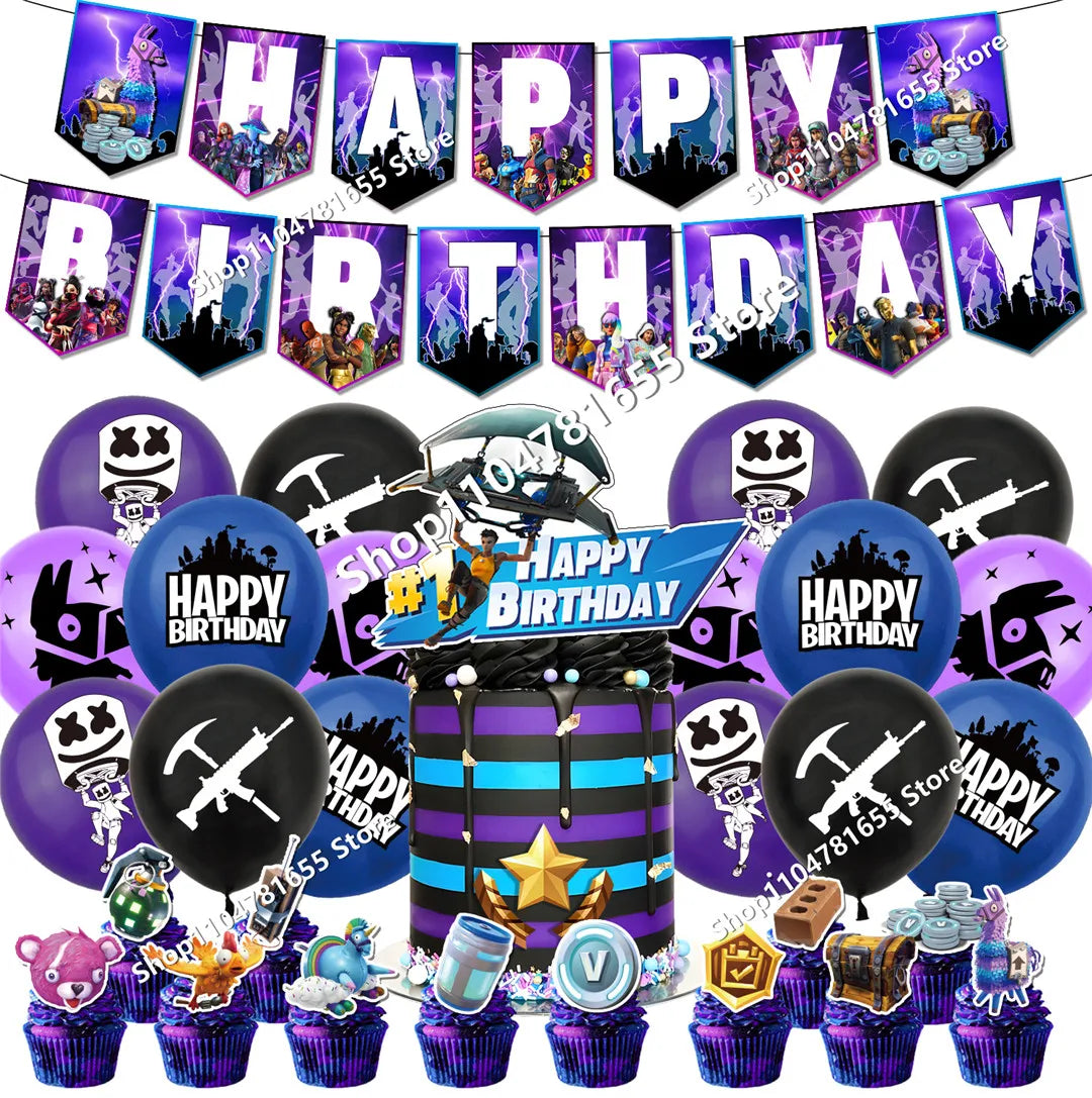 Conjunto de 8 Figuras Fortnite Anime em PVC — Bonecos Trooper Colecionáveis para Fãs, Crianças, Aniversário e Natal