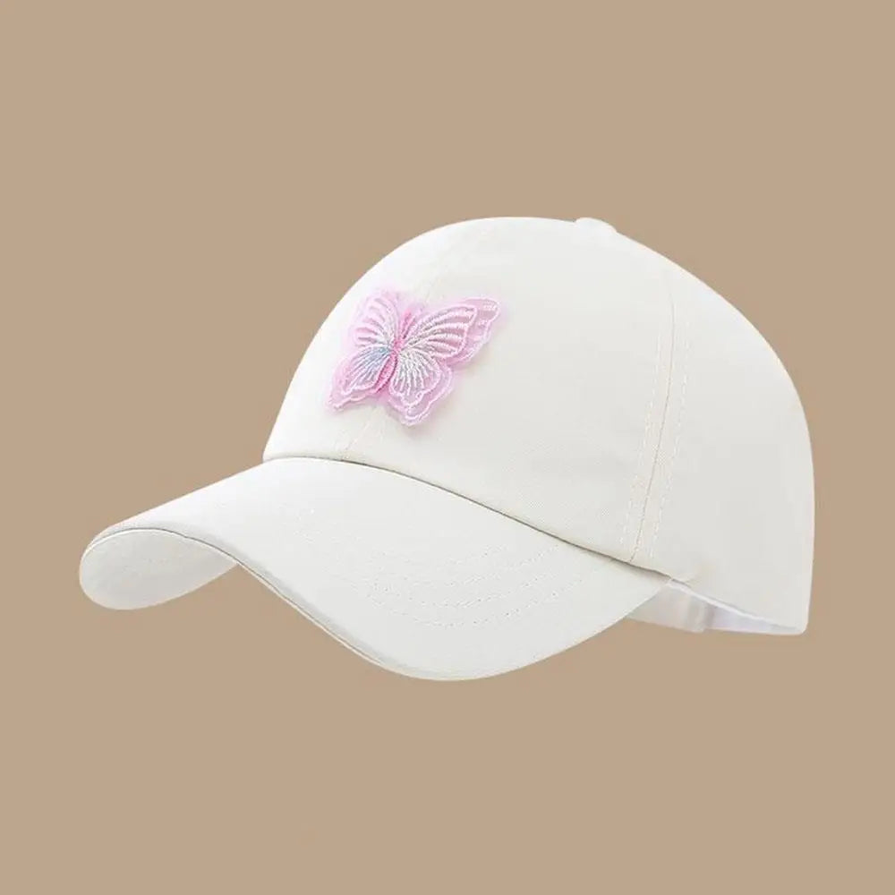 Cappellino estivo da ragazza con coda alta, visiera parasole ad asciugatura rapida, cappellino da baseball per bambini senza visiera, cappellino regolabile da ragazza in colori pastello
