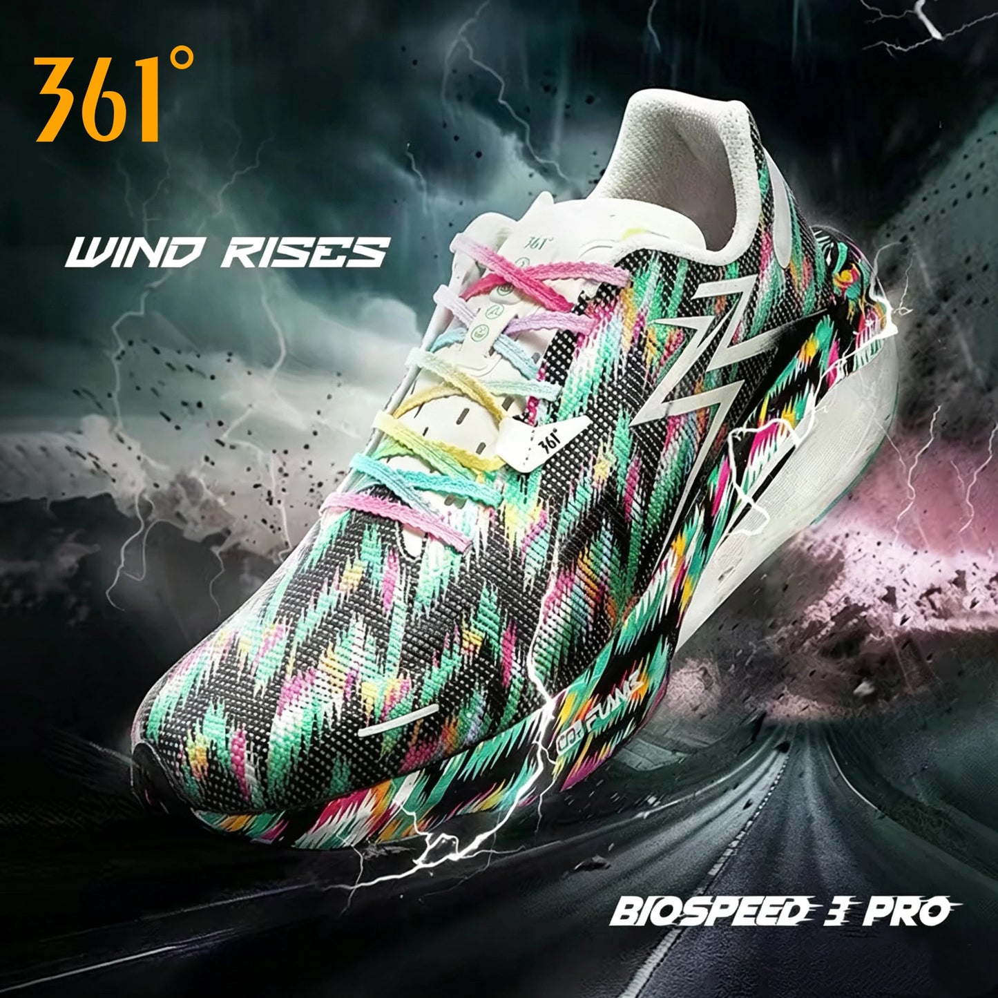 Zapatillas de running 361 Degrees BIospeed 3.0 PRO para hombre, deportivas profesionales para maratón, ligeras y transpirables, zapatillas femeninas 672412208