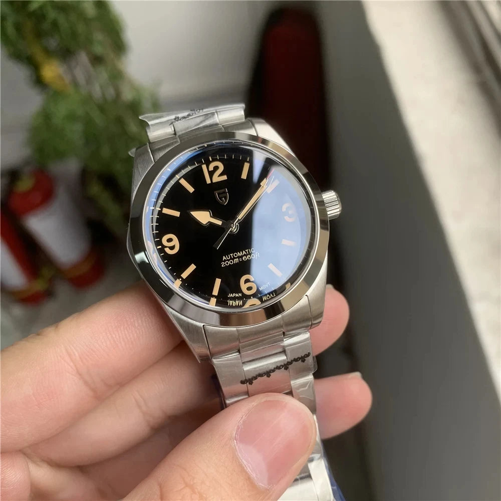 PAGANI DESIGN 2026 New 36MM Men Automatic Mechanical Watches Sapphire Stainless Steel AR Coating 20Bar Clock Watch for