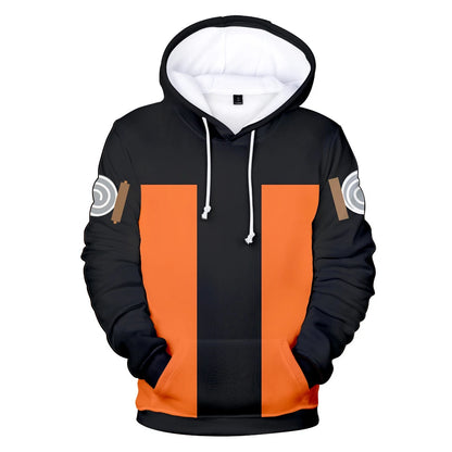 New Naruto Hoodies Character Suit 3D Digital Color Printed Hoodie Sports and Leisure Pullover Hooded Sweatshirt for Men Women
