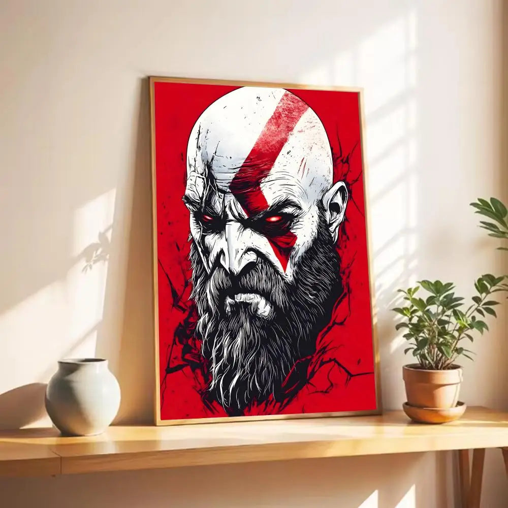 Game G-God of War Poster Wall Art Print Poster Decorative Mural Home Decor Gift Unframed