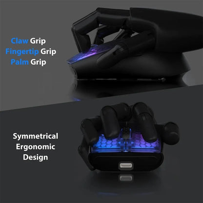 Rato Gaming Sem Fios ATTACK SHARK X5 49g, Bluetooth Tri-Mode, Sensor Ótico PixArt para PC/MAC/Windows