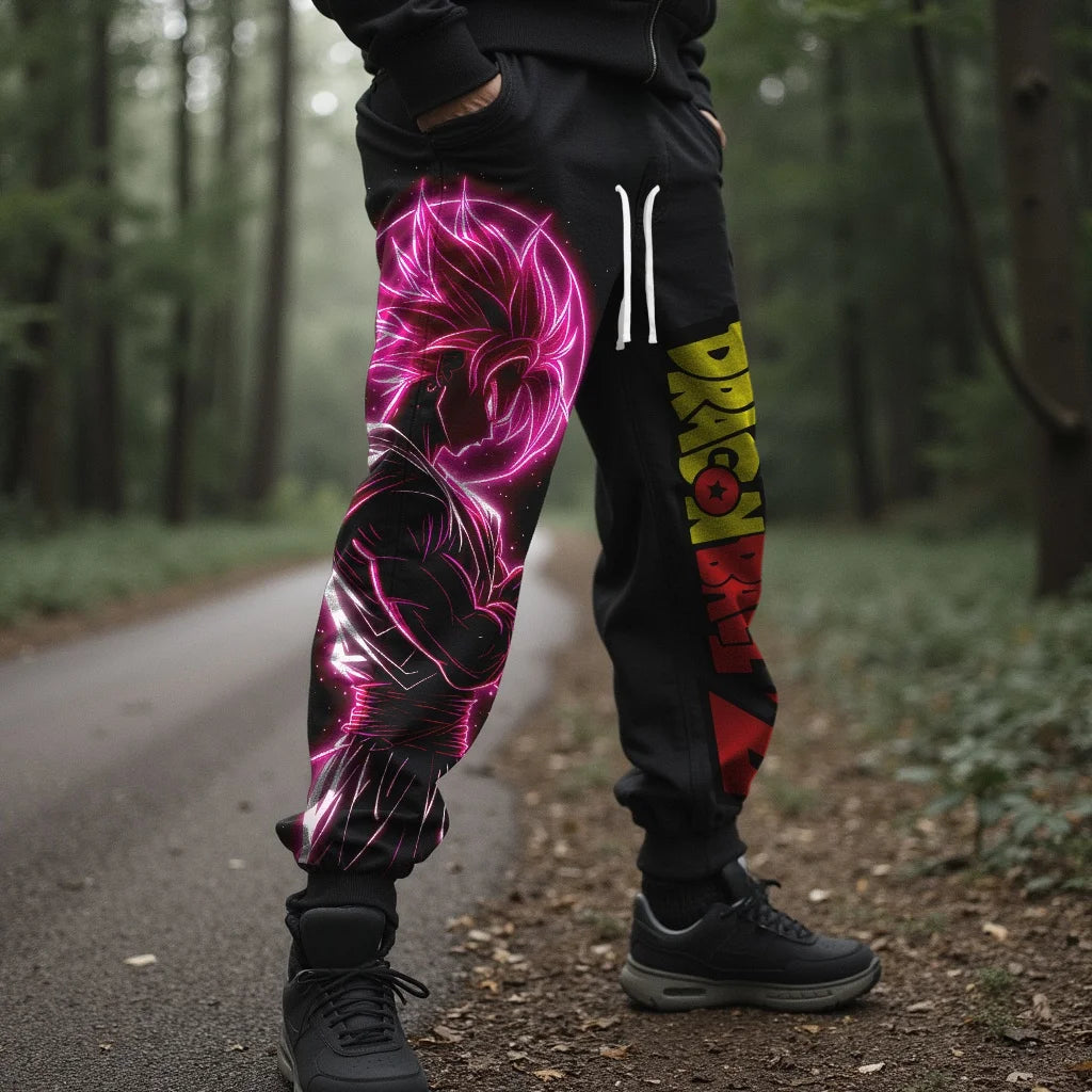 2026 Trendy Men's Summer Sweatpants Japanese Anime Dragon Ball Z Majin Buu Graphic Pants Harajuku Y2k Streetwear Outdoor Leggings