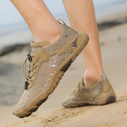 New Barefoot Wading Shoes Men Women Mesh Quick-Drying Beach Shoes Outdoor Non-Slip Swimming Shoes Unisex Water Sports Shoes