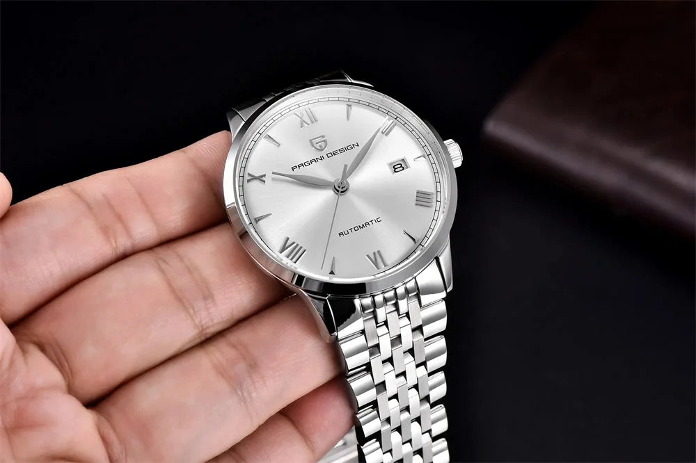 PAGANI DESIGN 40MM Pilot Men Mechanical Watch Luxury Sapphire Glass Automatic Watch 100M Waterproof NH35 Wristwatch For Men