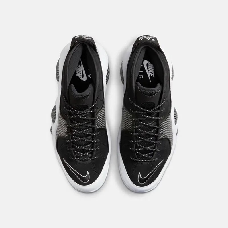Nike Casual Men's Shoes Air Zoom Flight 95 Basketball Shoes Black & White Big Eyes DM0523-001