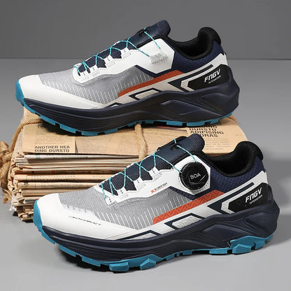 Scarpe da running da uomo primavera/estate, scarpe da trekking outdoor resistenti all’usura con chiusura BOA, stile sportivo e casual traspirante