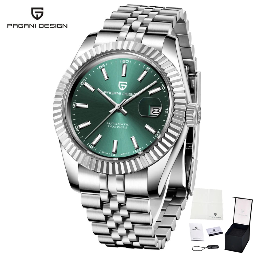 PAGANI DESIGN Men Mechanical Watch Luxury Automatic Watch Jubilee Bracelet Japan Movement 100M Waterproof Sport Wristwatch 1645