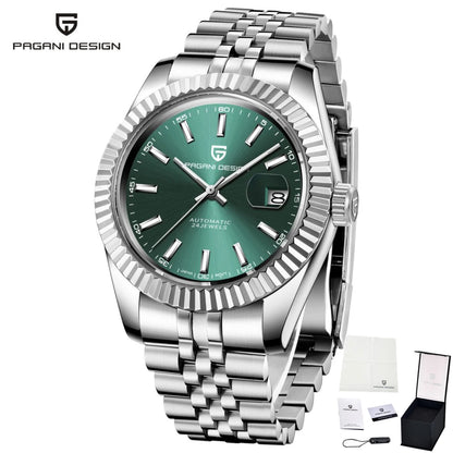PAGANI DESIGN Men Mechanical Watch Luxury Automatic Watch Jubilee Bracelet Japan Movement 100M Waterproof Sport Wristwatch 1645