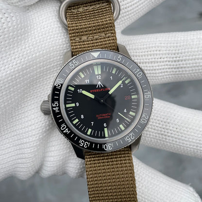 STEELFLIER Official SF783 NH35 Automatic Mechanical Watches Ceramic Bezel Super Luminous 20Bar Waterproof Luxury Dive Watch Men