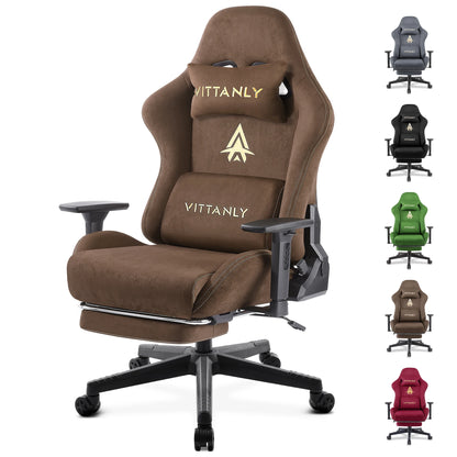 Kitinjoy High Quality Gaming Chair with Footrest, Ergonomic Adjustable Computer Chair, Comfortable Office Chair with Footrest Support for Gaming & Work