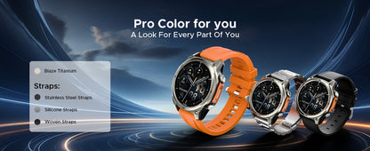 DOOGEE ANYWISE W1 PRO AI Smart Watch 1.43" AMOLED Display 5ATM IP68 Water Resistance GPS Tracking Sport Watch with Offine Maps