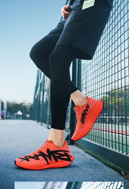 Sports Shoes for Men, Casual Running Shoes, Unisex Jogging Shoes, Popcorn Outsole, Lightweight Breathable Sports Shoes, Women's Non-Slip Shock-Absorbing Athletic Running Shoes 34-44