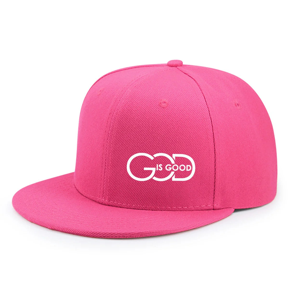 Unisex adjustable baseball cap street flat brim hat printed GOD IS GOOD casual headwear men and women fashion breathable outdoor