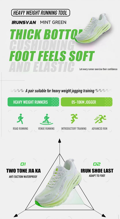 IRUNSVAN New Carbon Plate Marathon Running Shoes Lightweight Shock-Absorbing And Suitable For Men's Sports Shoes