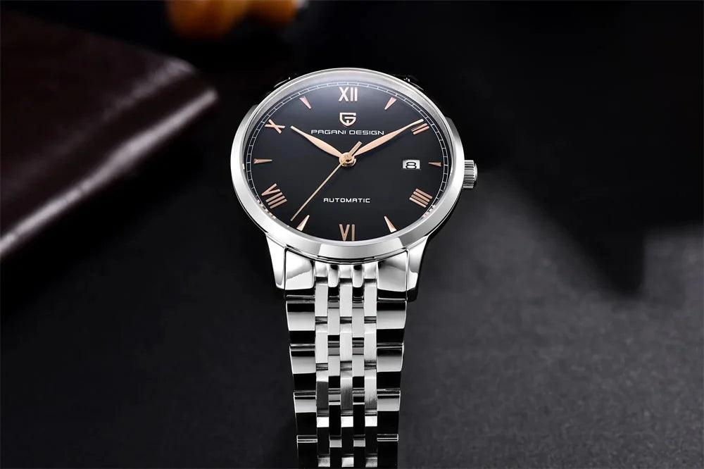PAGANI DESIGN 40MM Pilot Men Mechanical Watch Luxury Sapphire Glass Automatic Watch 100M Waterproof NH35 Wristwatch For Men
